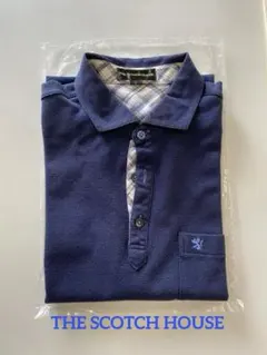 THE SCOTCH HOUSE 半袖 ポロシャツ ネイビー Lサイズのサムネイル