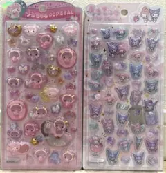 【正規品】My Melody♡うるちゅるPOPSEAL♡メロクロ♡2枚セット