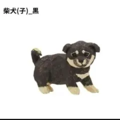 はしもとみお 犬の彫刻 柴犬子黒 新品①
