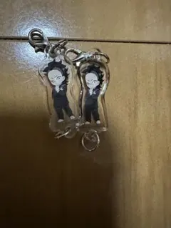 鬼滅の刃　ナムコ　アクリルチャーム　特典　不死川玄弥2点