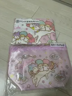 キキララ一番くじ ハンドタオルセットとトートバッグ