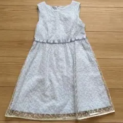 水色 ノースリーブ ワンピース 120cm