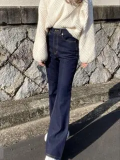 GRL センターラインフレアデニムパンツ [cu429]