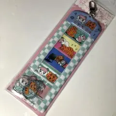 新品未使用 ボンボンイ&ムジークタイガー 4カットフォトキーリングキーホルダー