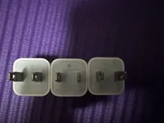 純正Apple iPhone USBコンセントプラグ 3個セット ACアダプタ