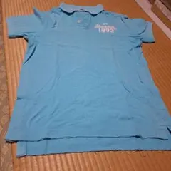 Abercrombie & Fitch ダメージポロシャツ ライトブルのサムネイル