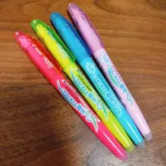 パイロット　フリクションライトこすると消える蛍光ペン4本