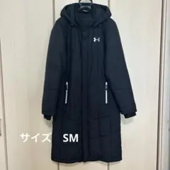 美品✨UNDER ARMOUR　アンダーアーマー　ベンチコート　LG　黒　中綿 UNDER ARMOUR ロングコート 中綿 レディース アンダーアーマー