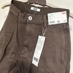 UNIQLO U デニムタックパンツ ブラウン ウエスト58.5のサムネイル
