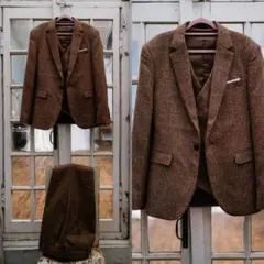 【ドレスプロダクション】タキシード ブラウン Ｌサイズ【ウェディングフォト】