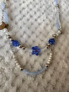 【ハンドメイド】 二連ネックレス