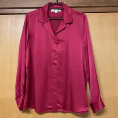 ユニクロ INES DE LA FRESSANGE シルクブラウス 赤　M