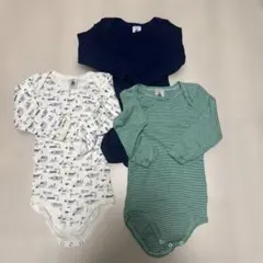 プチバトー　ベビー肌着 3点セット 18m/81cm
