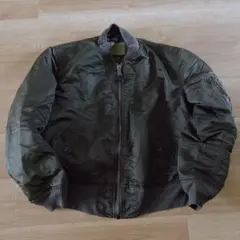 ALPHA アルファ USA製 MA-1 フライトジャケット M カーキ