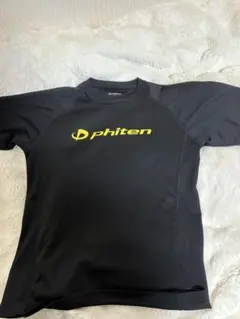 phiten スポーツシャツ 黒/黄色