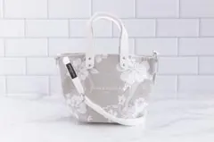 DEAN&DELUCAハワイ3WAYハイビスカスミニトートグレー