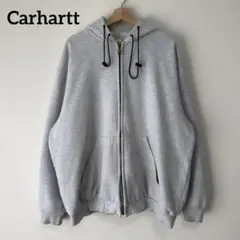 Carhartt カーハート ジップパーカー 裏サーマル ワンポイント 古着