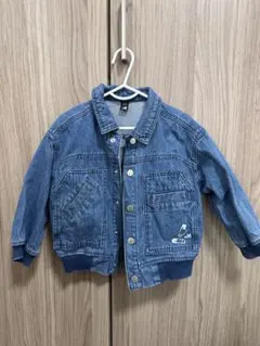 デニムジャケットとパンツセット