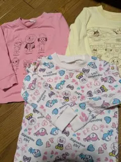 アンパンマン 長袖トレーナー 薄手 3枚セット