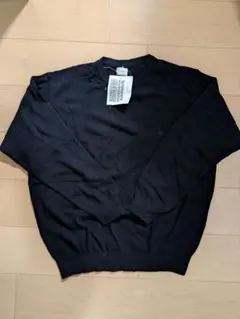 デッドストック　90s ベネトン　クルーネック　セーター　イタリア製　ブラック