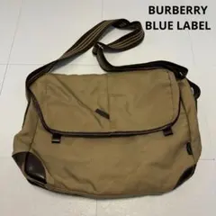 バーバリーブルーレーベル　メンズ　メッセンジャー　ショルダーバック　ベージュ