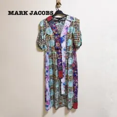 MARK JACOBS シルク100% パッチワーク柄 ワンピース 2のサムネイル