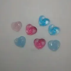 ハート型デコレーションパーツセット