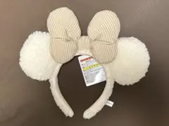 ミニー　カチューシャ コーデュロイ　ボア　ディズニー