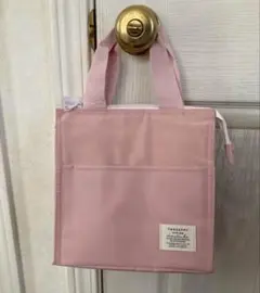 THREEPPYスリーピー新品マチ広ランチバッグピンク