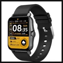 スマートウォッチ 日本製センサー搭載 通話機能付き 温度 活動量計 line