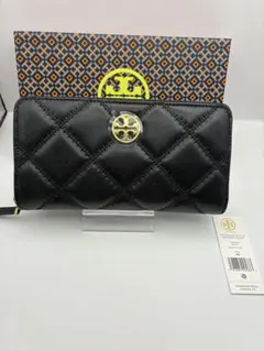 Tory Burch トリーバーチ 未使用 長財布 キラシェプロン グリーン