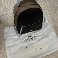 【未使用】COACH コーチ リュック バックパック 黒/茶