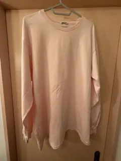 AURALEE LUSTER PLAITING L/S TEE ピンク 5のサムネイル