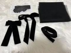 【新品未使用】ユザワヤ　ベロアリボン　チュールリボンのサムネイル