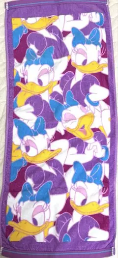 【美品】ディズニー　Disney　デイジーダック　フェイスタオル