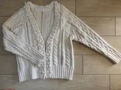 URBAN RESEARCH ざっくりケーブル編みカーディガン　アーバンリサーチ