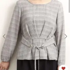 長袖ブラウス　ペプラム　ロペピクニック