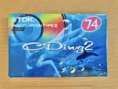 オーディオカセットテープ　ハイポジション スリムタイプ　往復74分　TDK