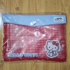 ハローキティ未使用クリアフラットケース①2025年製　A５サイズの手帳入ります