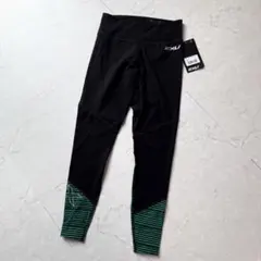 新品 2XU フィットネス タイツ レディース S ブラック グリーン タグ付きのサムネイル