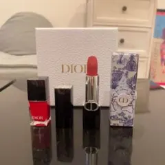 【未使用】Diorバースデーギフト現品サイズリップ&ミニネイルセット