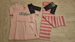 TOMMY HILFIGER 半袖シャツ&レギンス 6〜9ヶ月/12ヶ月　ピンク