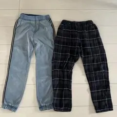 男の子 キッズ ボトムス 2点セット デニム・チェック