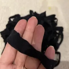 黒のゴム　ヘアゴム よりも柔らかい60個くらい