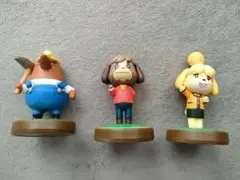 amiibo どうぶつの森　しずえ たぬきち レイニー フィギュアセット