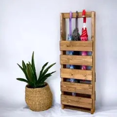傘立て 北欧玄関 おしゃれ家具 屋外屋内 モダン 木製 ハンドメイド 