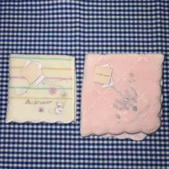 【新品/未使用】JILL STUART ストライプ刺繍ハンカチ 2枚セット