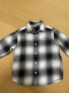 ユニクロ　フランネルチェックシャツ　110