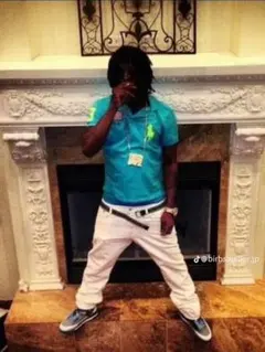 ゴ*ラ様 Chief keef swag　BURBERRY　白デニムのサムネイル