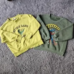 恐竜デザイン トレーナー 2点セット 110cm